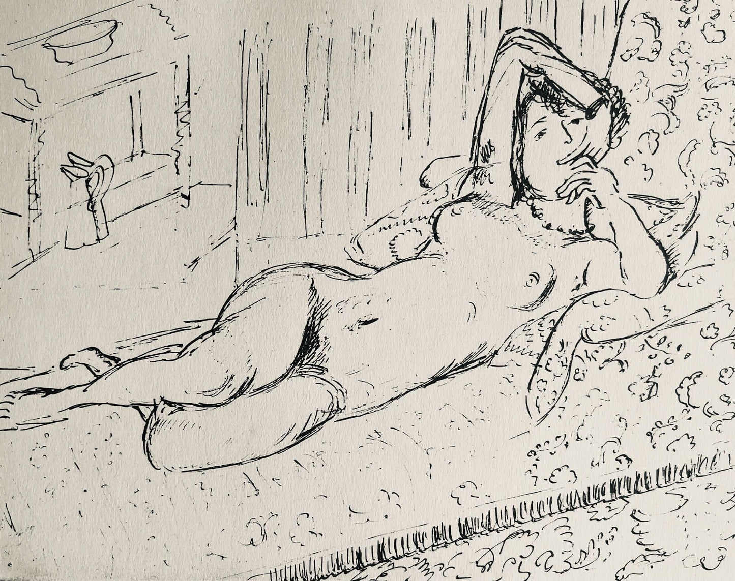 Henri Matisse, Composition (Dutel 3), Dessins De Henri-Matisse, Lithograph