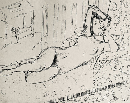 Henri Matisse, Composition (Dutel 3), Dessins De Henri-Matisse, Lithograph