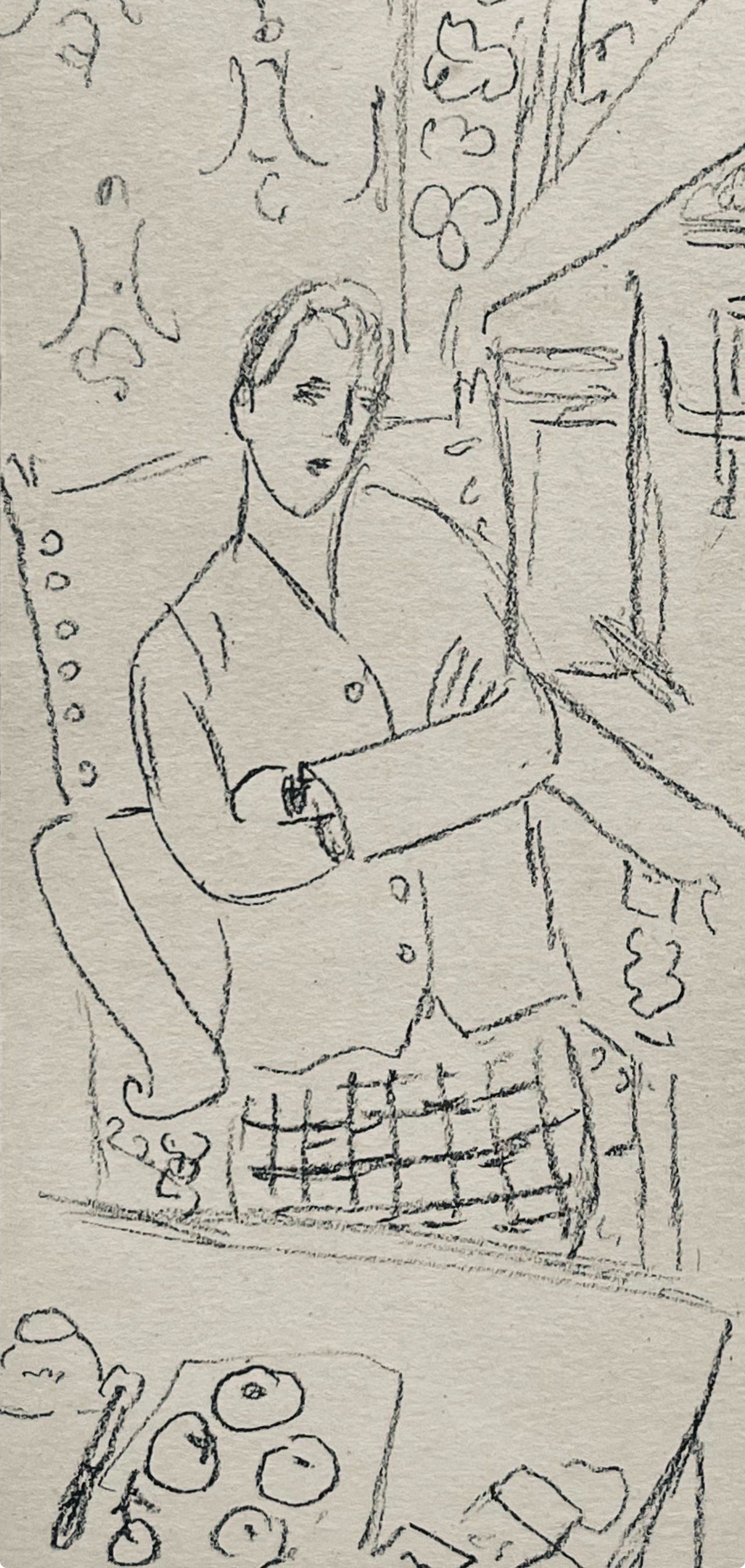 Henri Matisse, Composition (Dutel 3), Dessins De Henri-Matisse, Lithograph