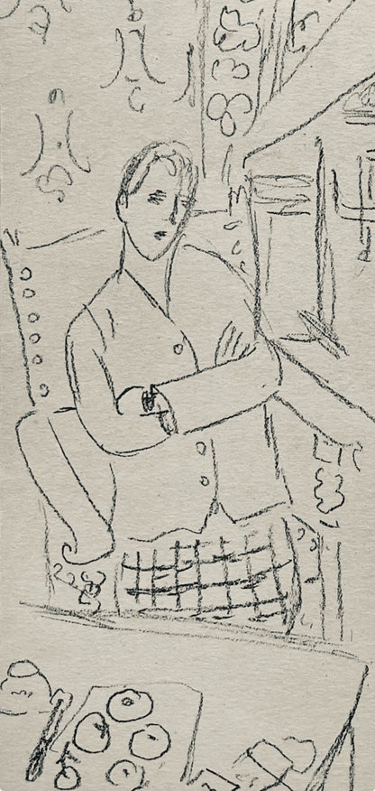 Henri Matisse, Composition (Dutel 3), Dessins De Henri-Matisse, Lithograph