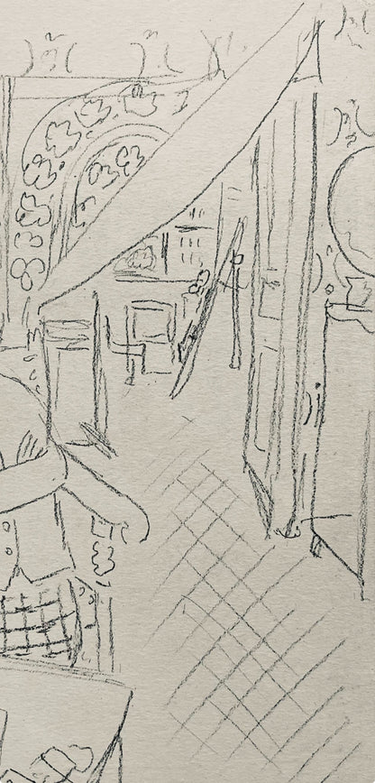 Henri Matisse, Composition (Dutel 3), Dessins De Henri-Matisse, Lithograph