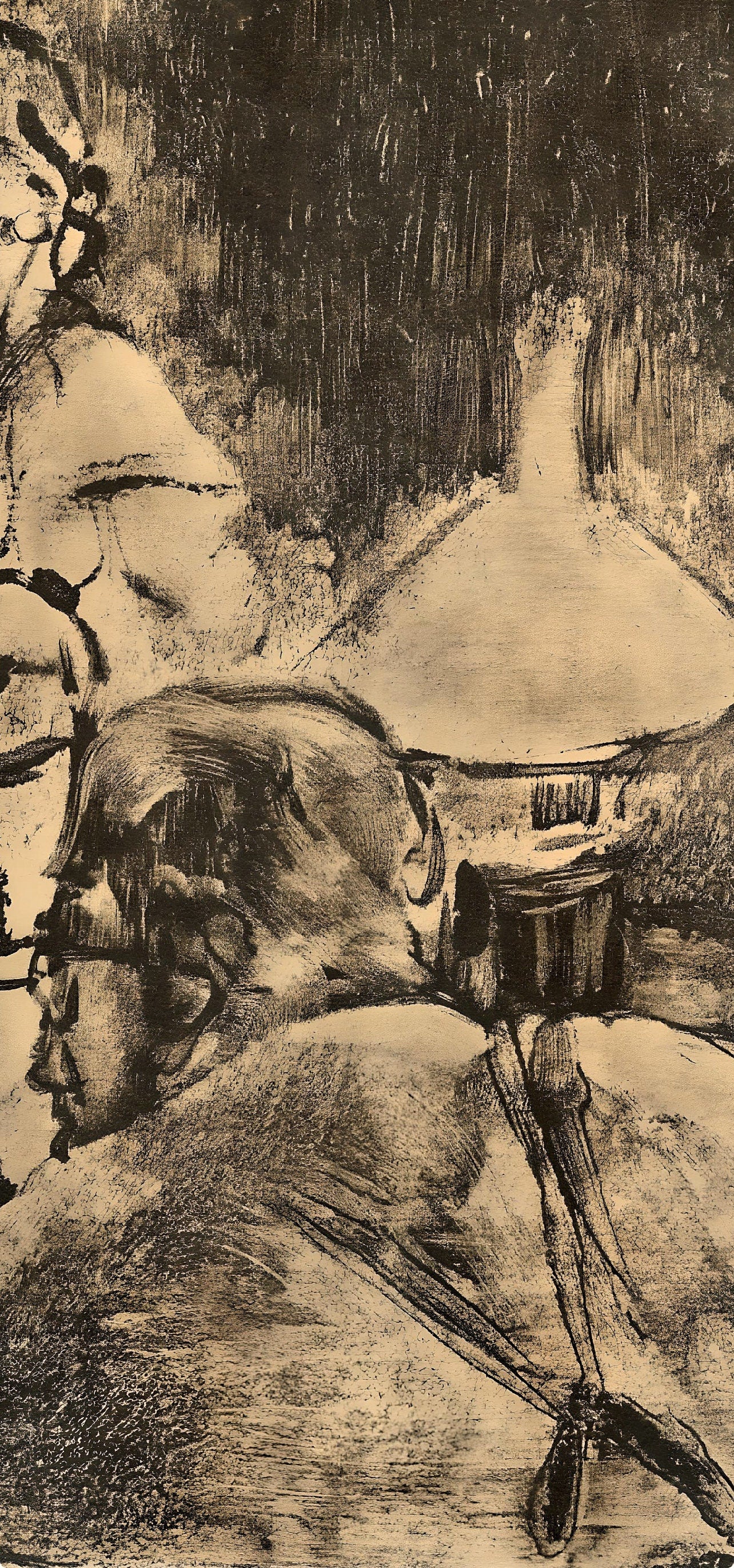 Edgar Degas, Famille Cardinal, E. Degas Monotypes, Monotype