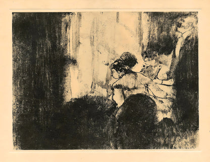Edgar Degas, La Loge, E. Degas Monotypes, Monotype