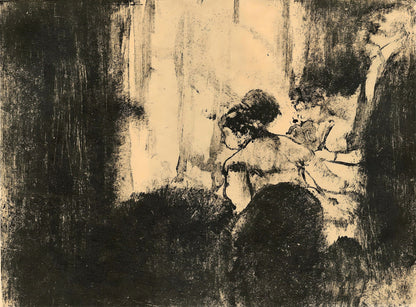 Edgar Degas, La Loge, E. Degas Monotypes, Monotype