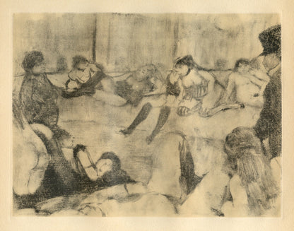 Edgar Degas, Au Salon, E. Degas Monotypes, Monotype