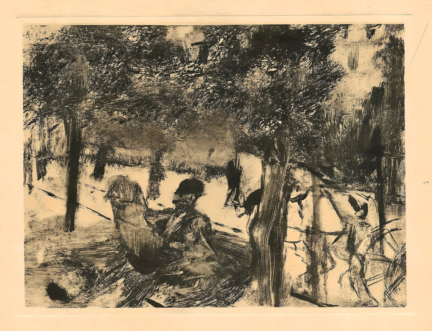 Edgar Degas, Avenue Du Bois-De-Bologne, E. Degas Monotypes, Monotype