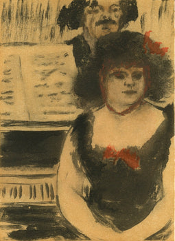 Edgar Degas, La Pianiste Et Le Chanteur, E. Degas Monotypes, Monotype