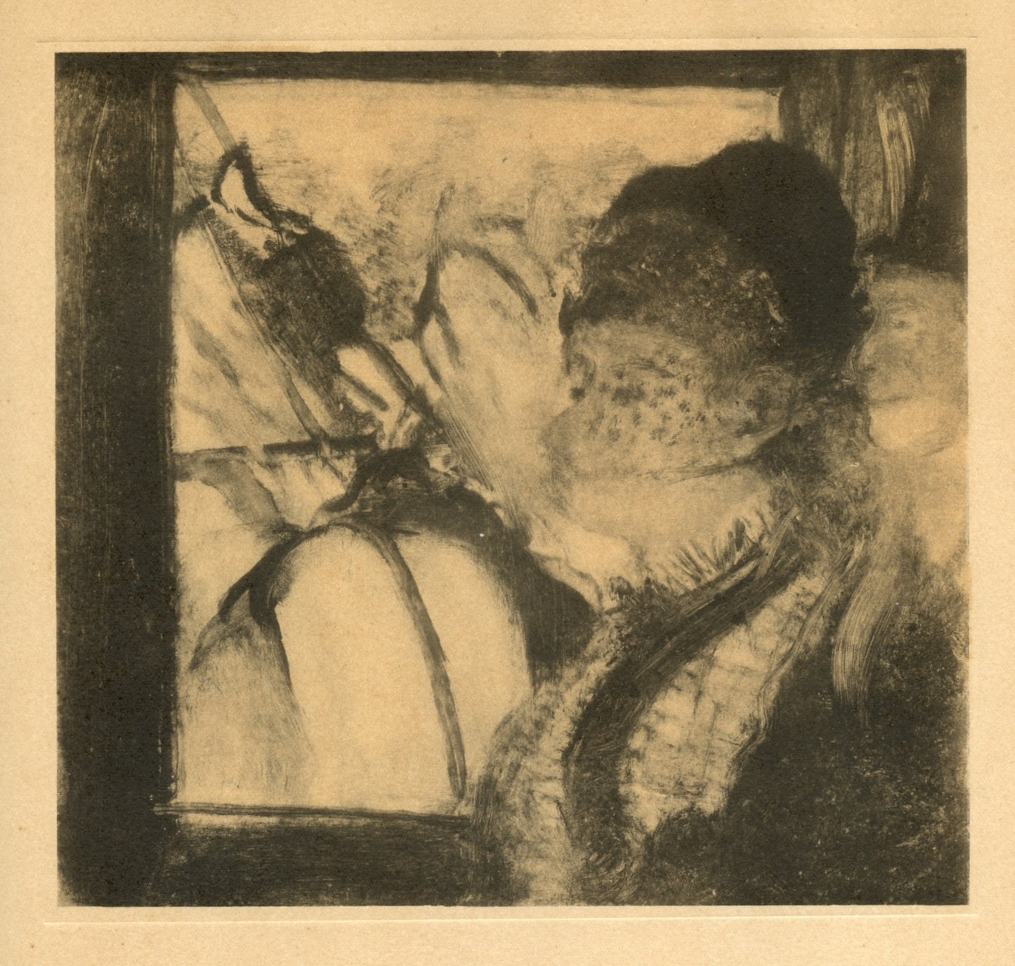 Edgar Degas, Dans L'Omnibus, E. Degas Monotypes, Monotype