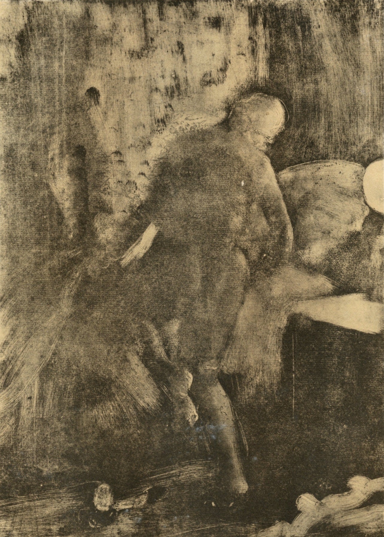 Edgar Degas, Le Coucher, E. Degas Monotypes, Monotype