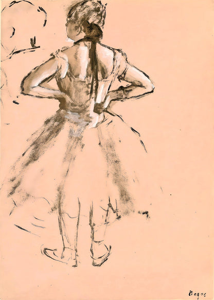 Edgar Degas, La Danseuse De Dos, E. Degas Monotypes, Monotype