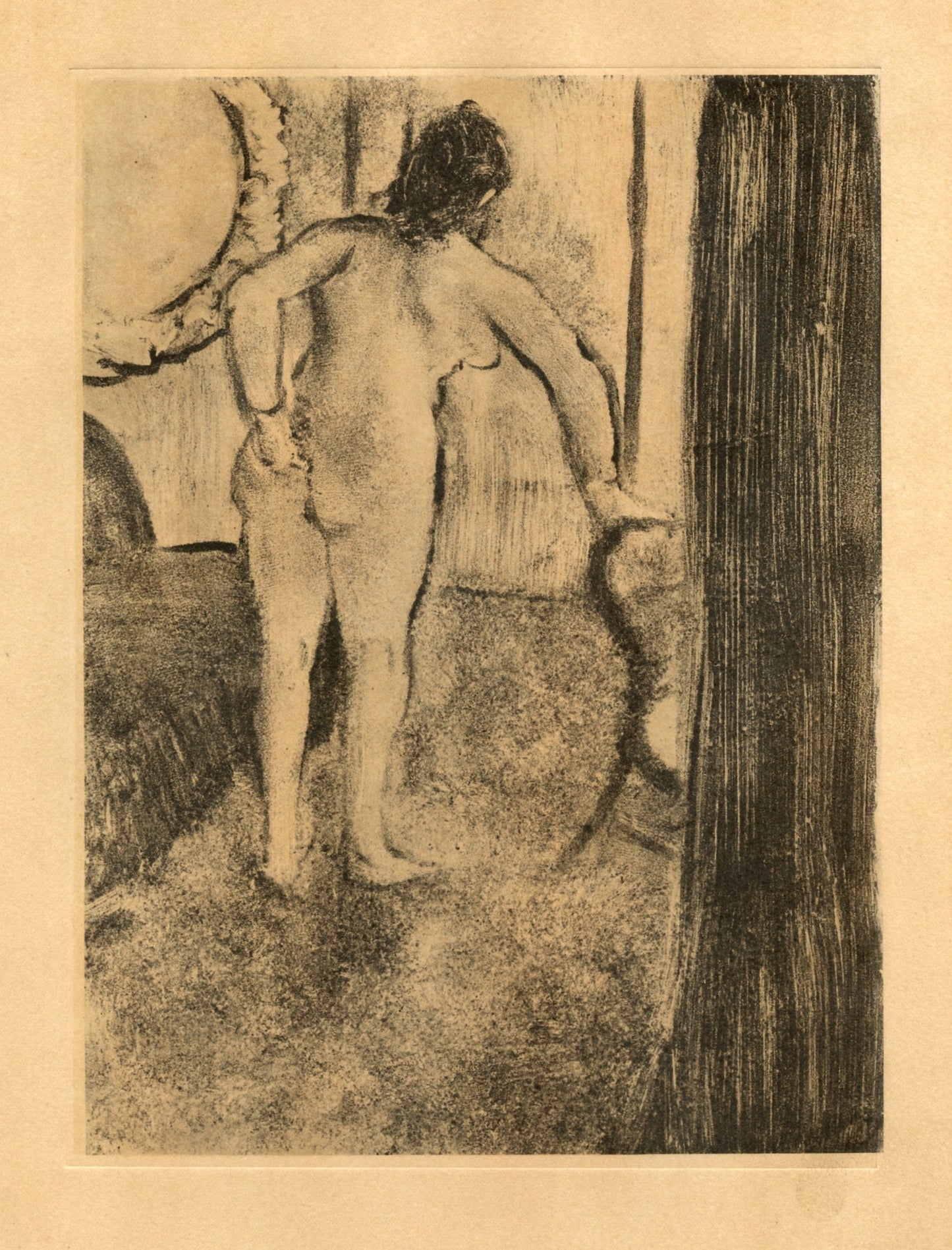 Edgar Degas, Nu Debout, E. Degas Monotypes, Monotype