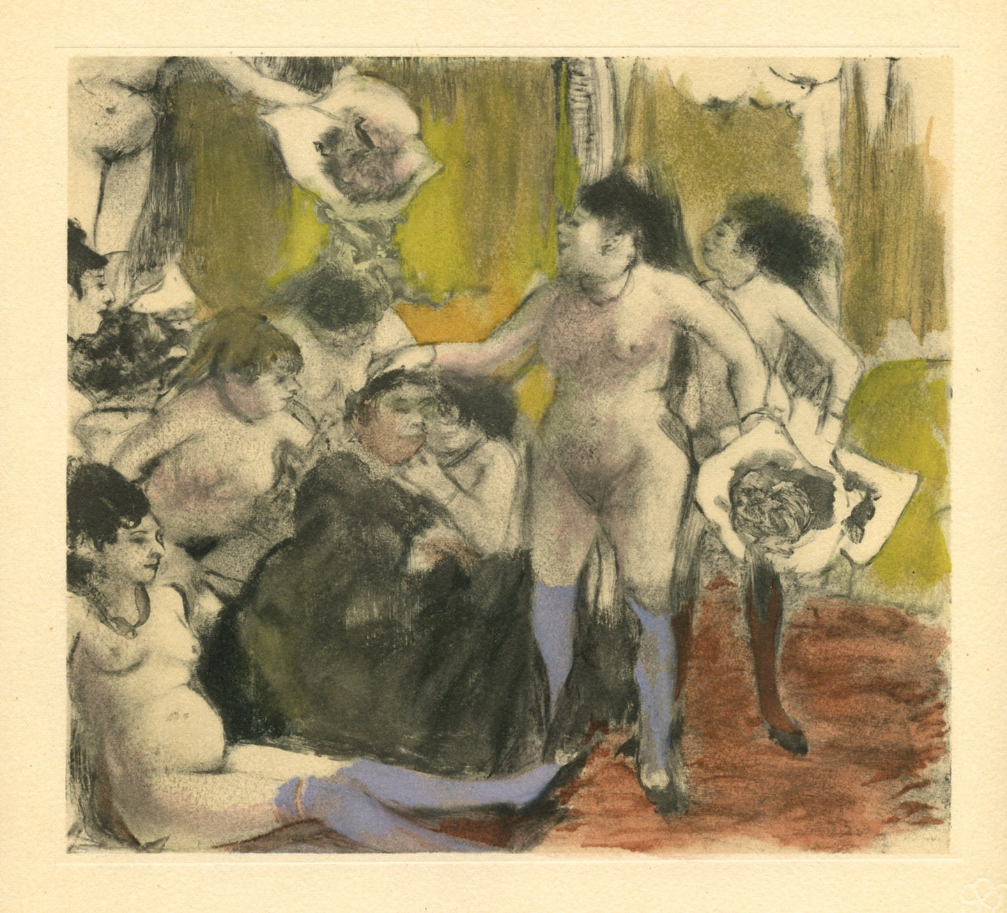Edgar Degas, La Fete De La Patronne, E. Degas Monotypes, Monotype