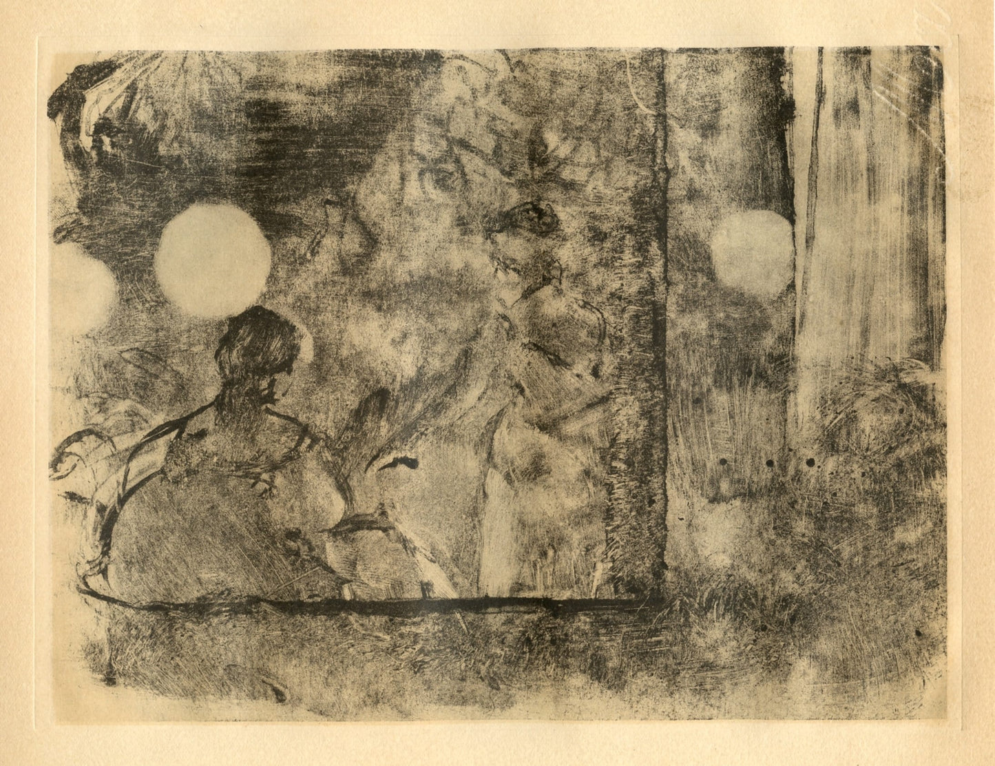 Edgar Degas, Cafe-Concert, E. Degas Monotypes, Monotype