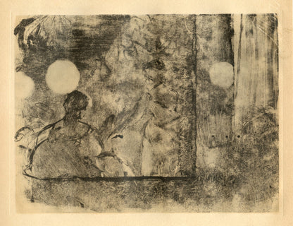 Edgar Degas, Cafe-Concert, E. Degas Monotypes, Monotype