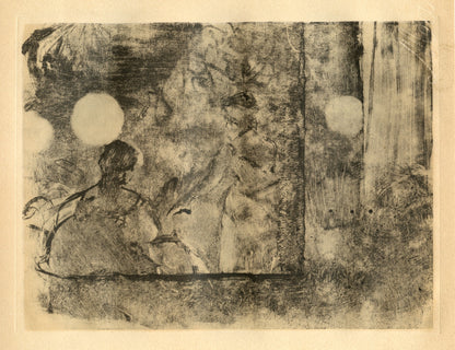 Edgar Degas, Cafe-Concert, E. Degas Monotypes, Monotype