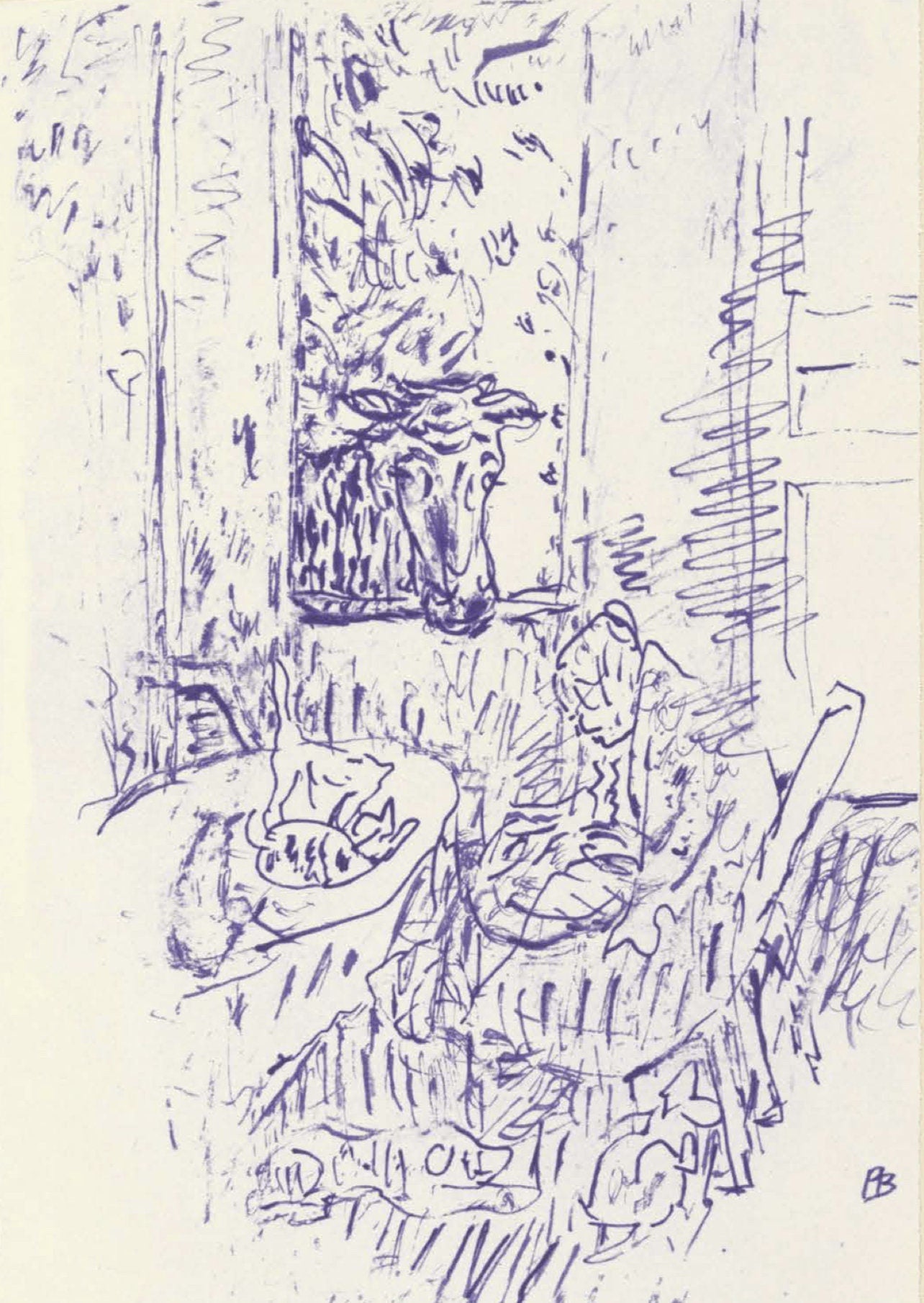 Pierre Bonnard, Composition (Terrasse 54), Pierre Bonnard Correspondences, Lithograph