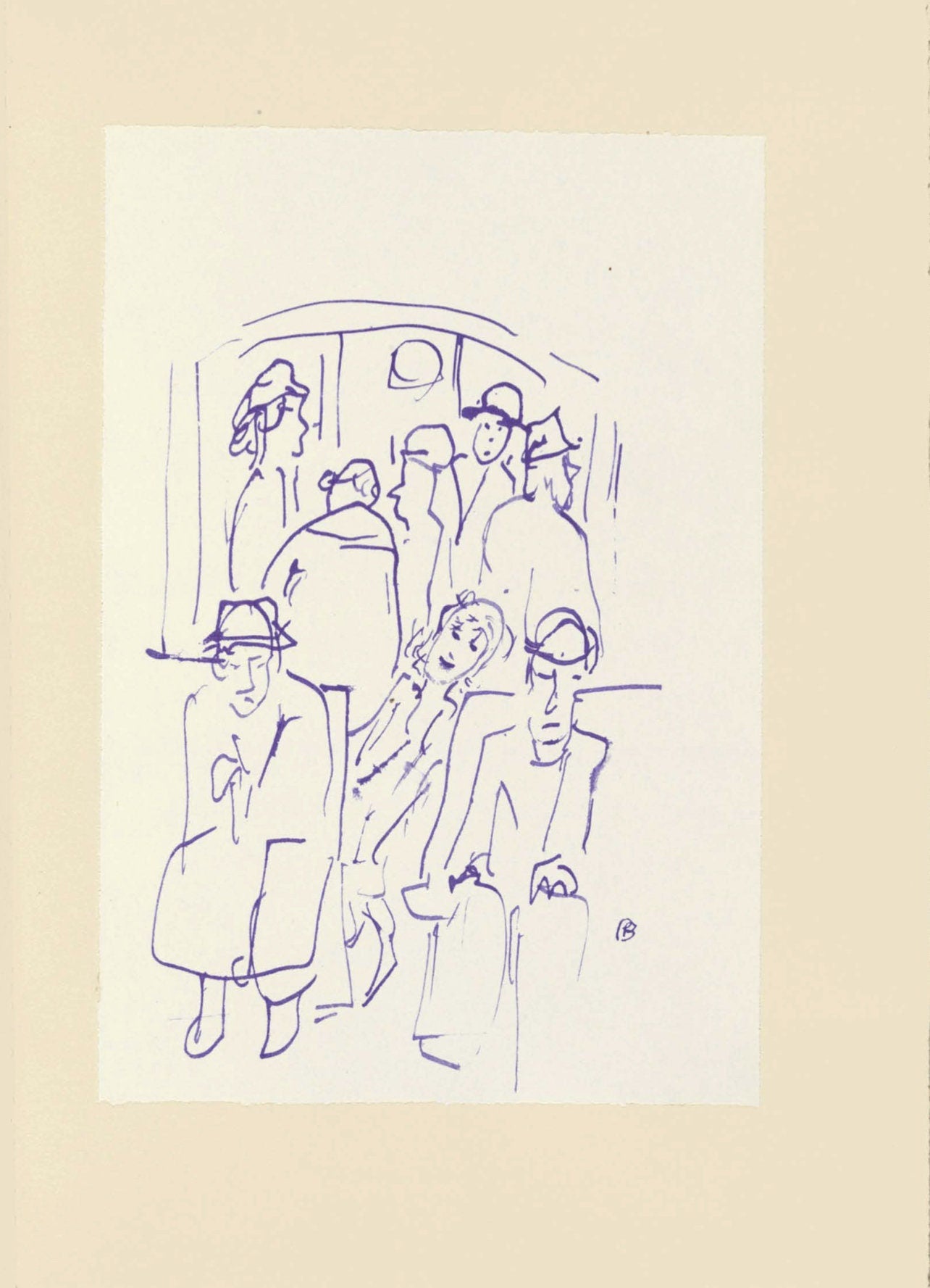 Pierre Bonnard, Composition (Terrasse 54), Pierre Bonnard Correspondences, Lithograph