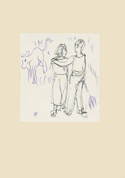 Pierre Bonnard, Composition (Terrasse 54), Pierre Bonnard Correspondences, Lithograph