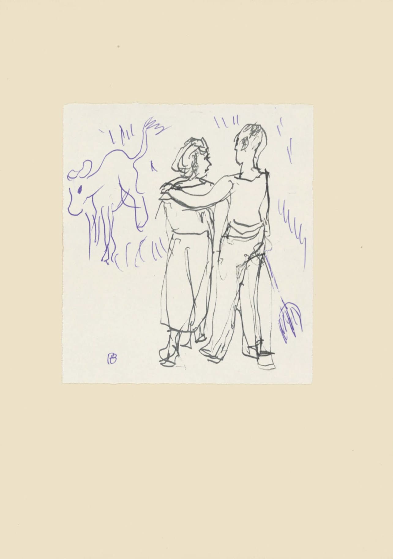 Pierre Bonnard, Composition (Terrasse 54), Pierre Bonnard Correspondences, Lithograph