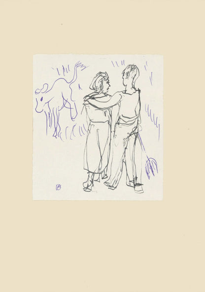 Pierre Bonnard, Composition (Terrasse 54), Pierre Bonnard Correspondences, Lithograph