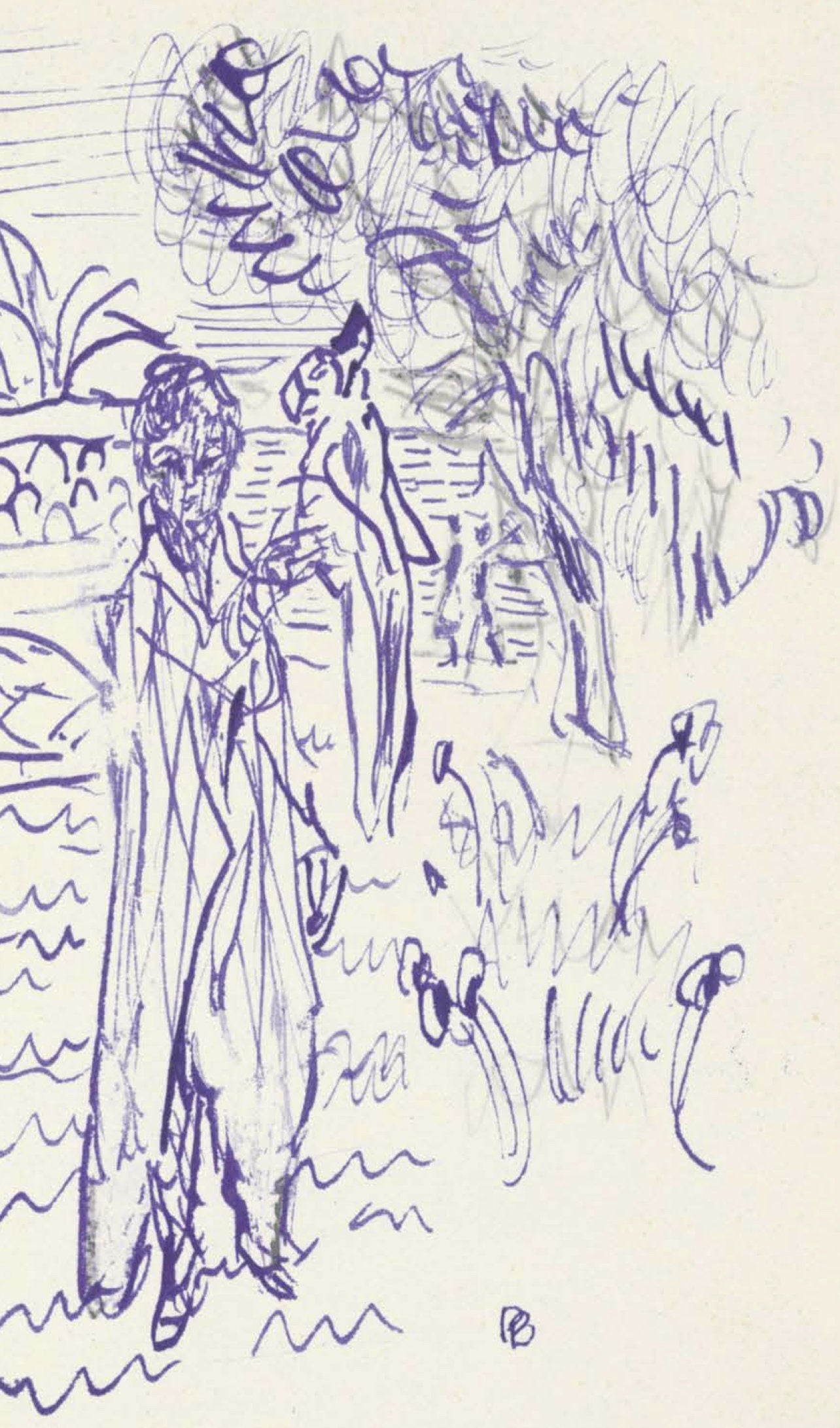 Pierre Bonnard, Composition (Terrasse 54), Pierre Bonnard Correspondences, Lithograph