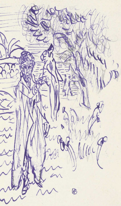 Pierre Bonnard, Composition (Terrasse 54), Pierre Bonnard Correspondences, Lithograph