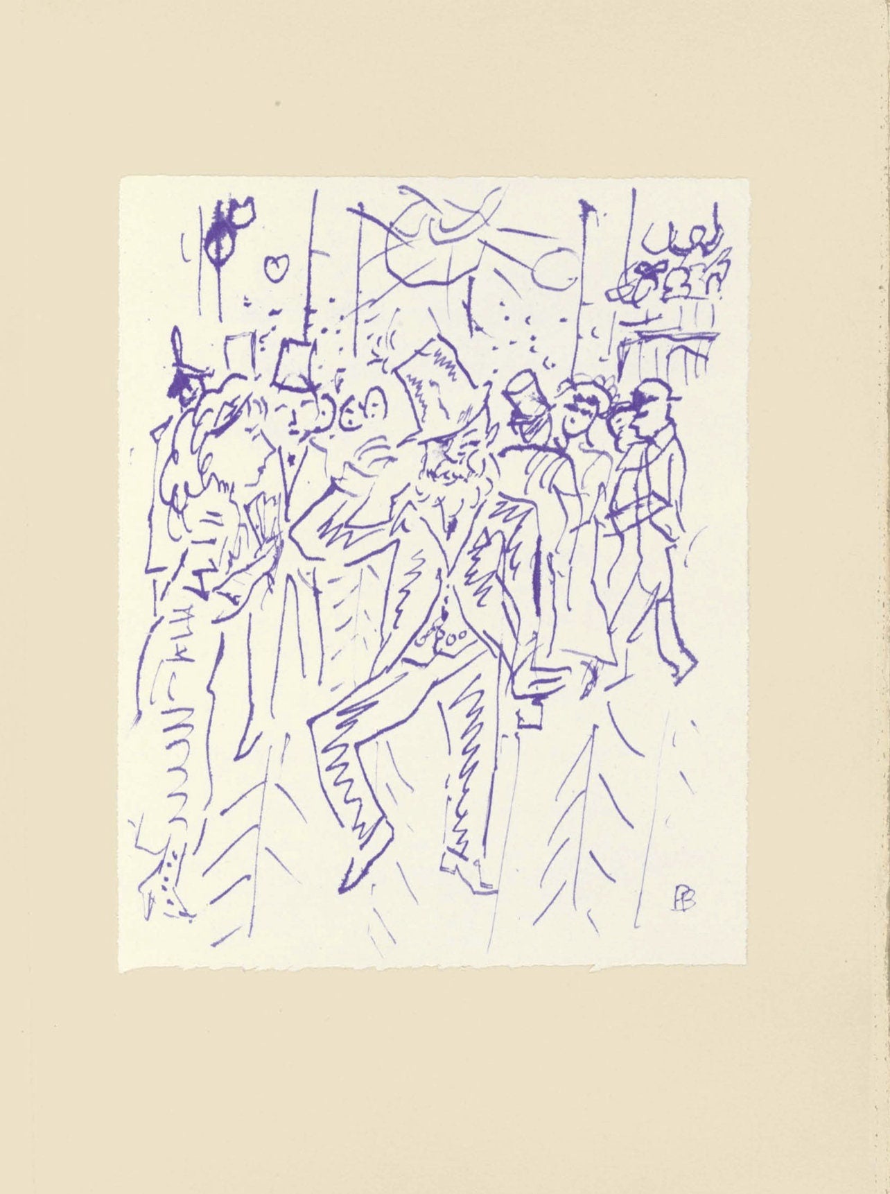 Pierre Bonnard, Composition (Terrasse 54), Pierre Bonnard Correspondences, Lithograph