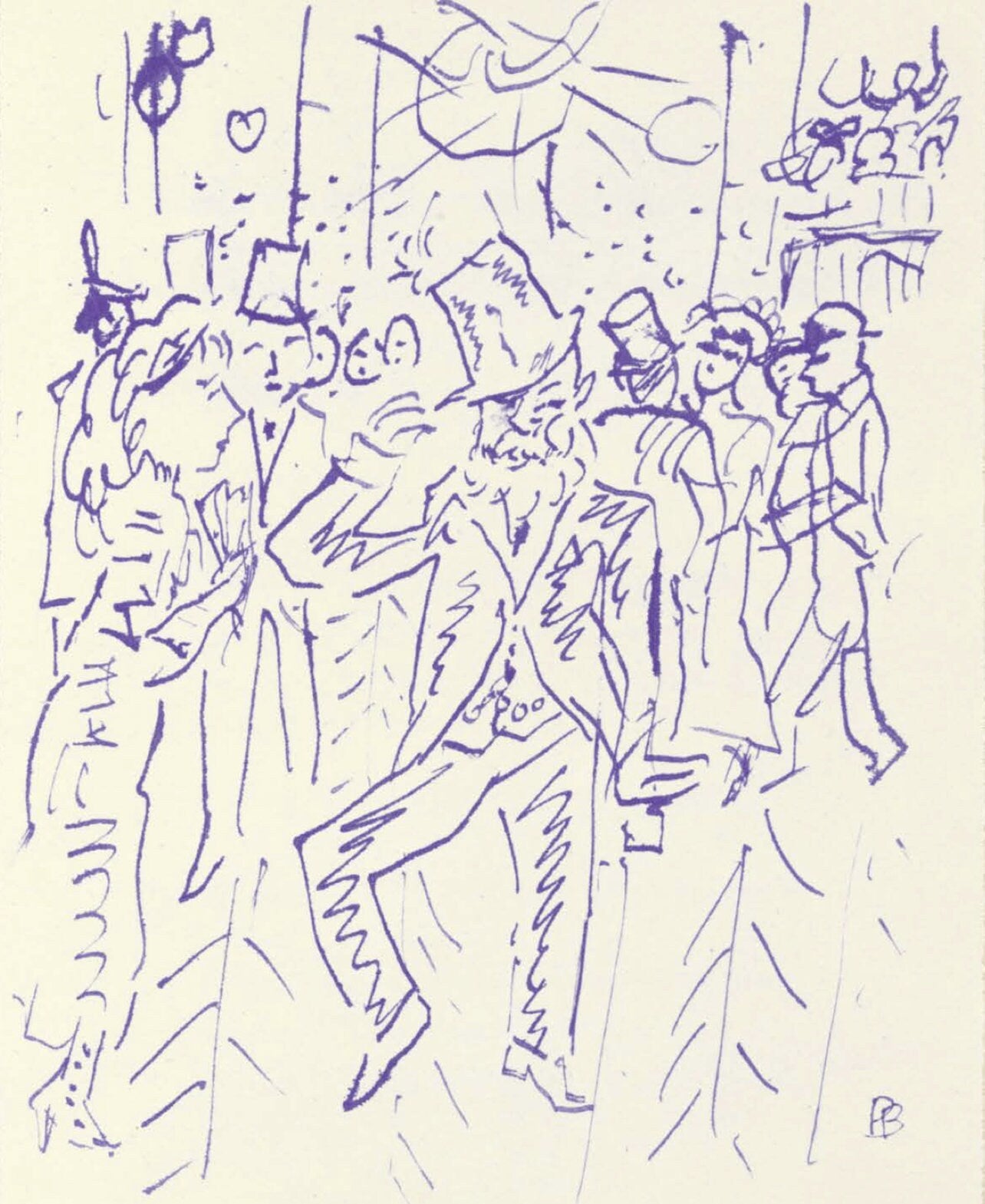 Pierre Bonnard, Composition (Terrasse 54), Pierre Bonnard Correspondences, Lithograph