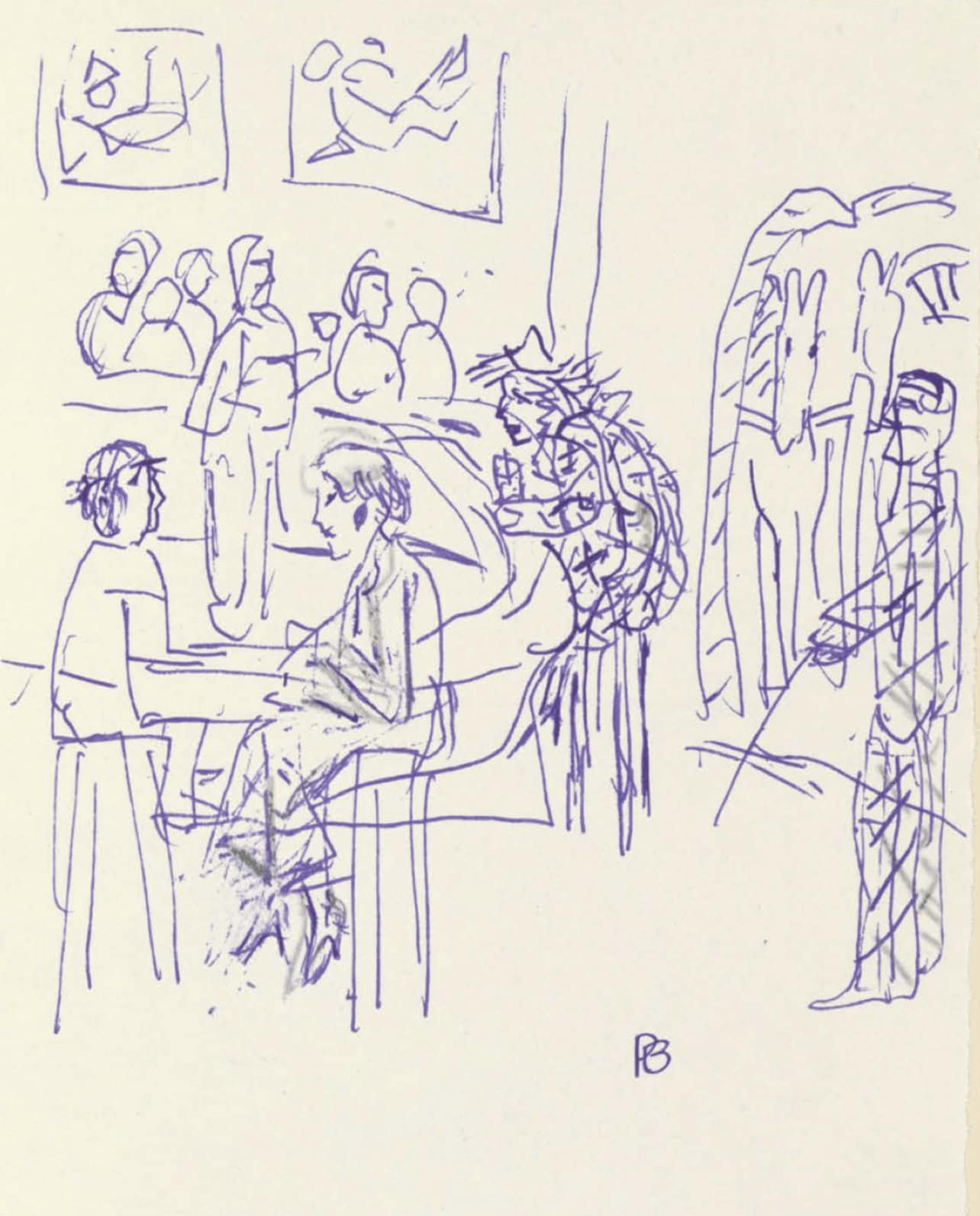 Pierre Bonnard, Composition (Terrasse 54), Pierre Bonnard Correspondences, Lithograph