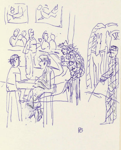 Pierre Bonnard, Composition (Terrasse 54), Pierre Bonnard Correspondences, Lithograph