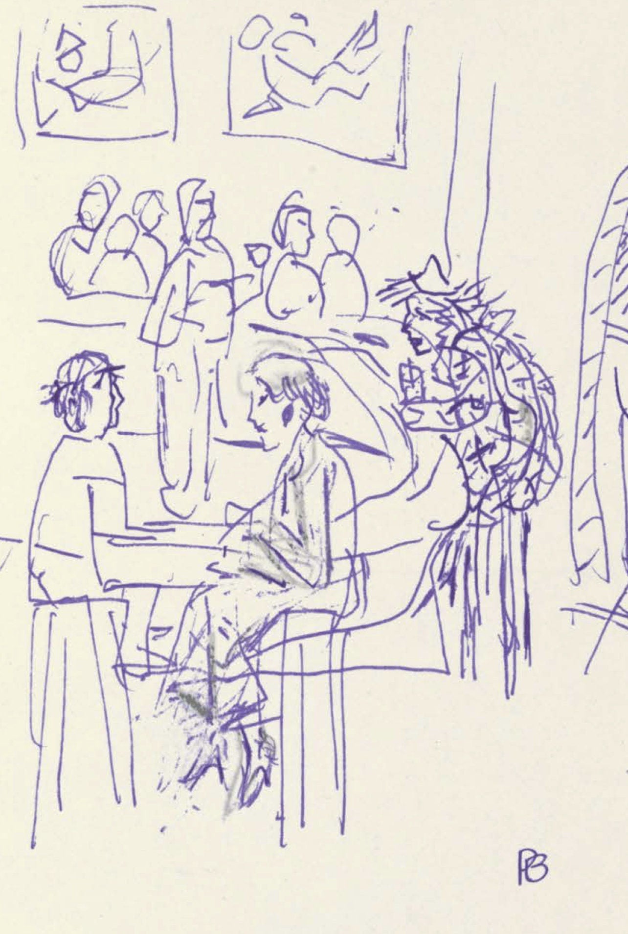 Pierre Bonnard, Composition (Terrasse 54), Pierre Bonnard Correspondences, Lithograph