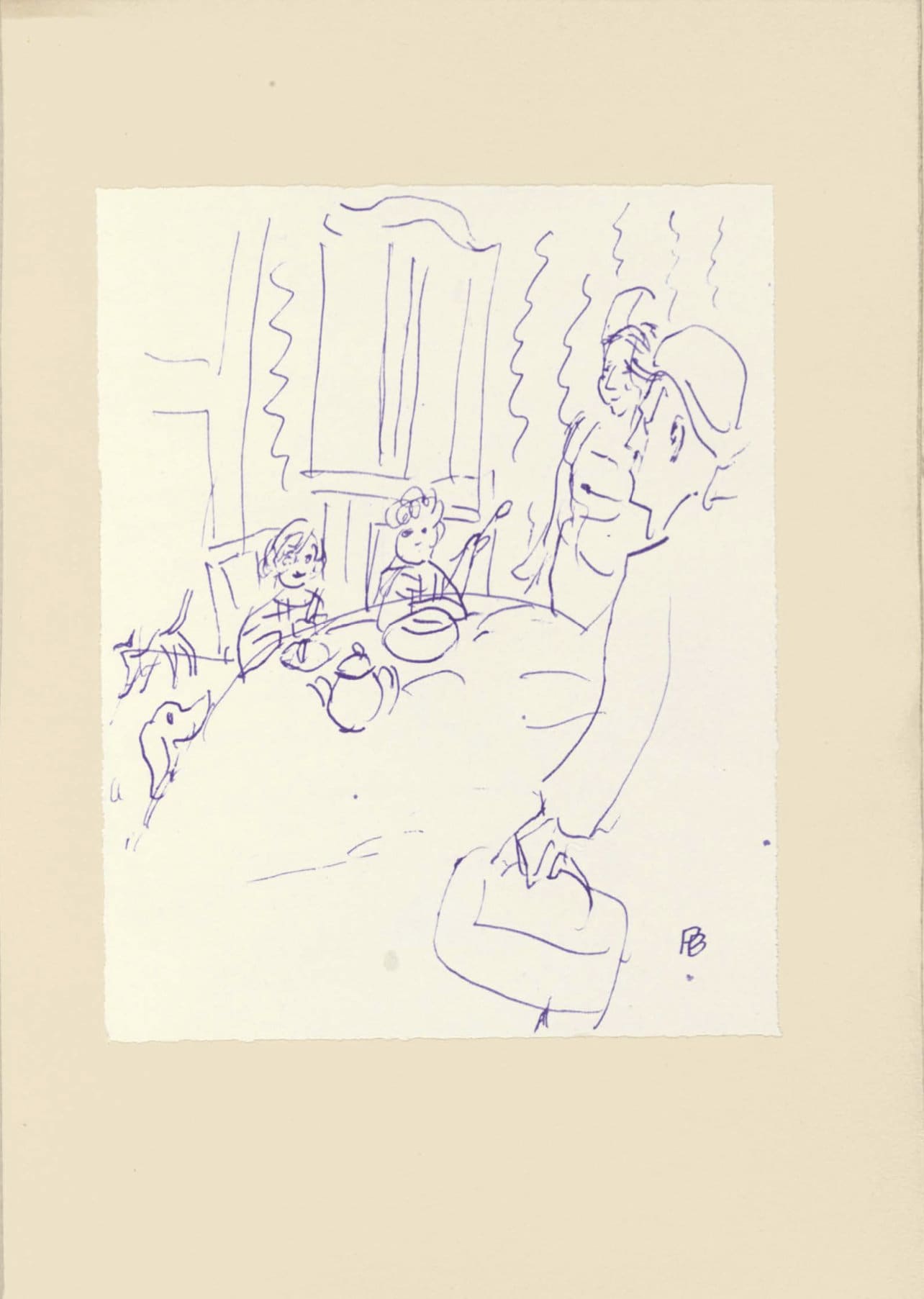 Pierre Bonnard, Composition (Terrasse 54), Pierre Bonnard Correspondences, Lithograph