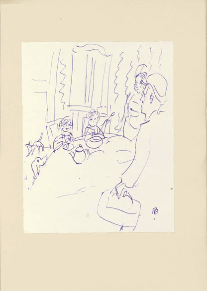 Pierre Bonnard, Composition (Terrasse 54), Pierre Bonnard Correspondences, Lithograph