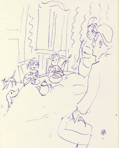Pierre Bonnard, Composition (Terrasse 54), Pierre Bonnard Correspondences, Lithograph