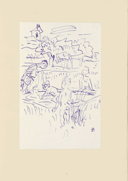 Pierre Bonnard, Composition (Terrasse 54), Pierre Bonnard Correspondences, Lithograph