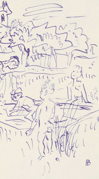 Pierre Bonnard, Composition (Terrasse 54), Pierre Bonnard Correspondences, Lithograph