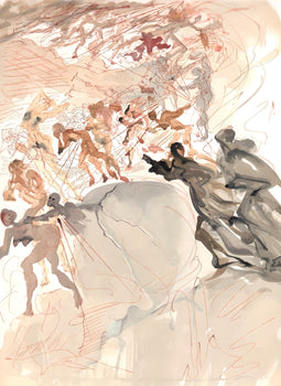 Salvador Dali, The Lustful (Michler/Lpsinger 1039-1138; Field 189-200), La Divine Comdie, Woodcut
