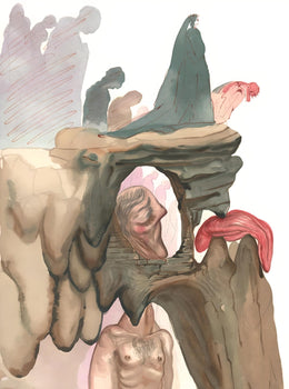 Salvador Dali, The Corrupt (Michler/Lpsinger 1039-1138; Field 189-200), La Divine Comdie, Woodcut