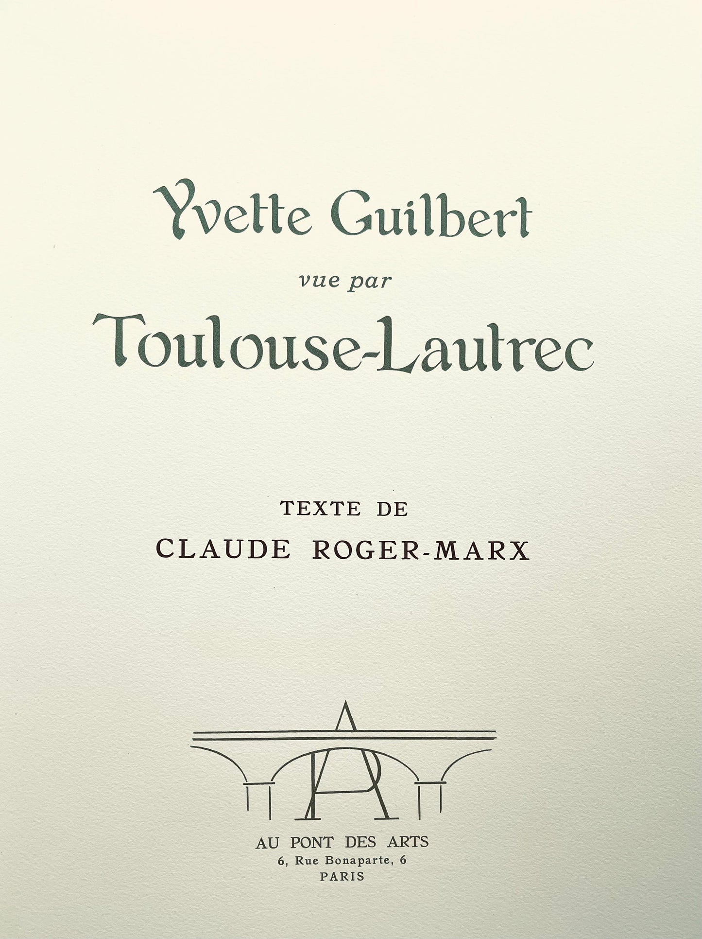 Henri De Toulouse-Lautrec, Composition, Yvette Guilbert Vue Par Toulouse-Lautrec, Lithograph