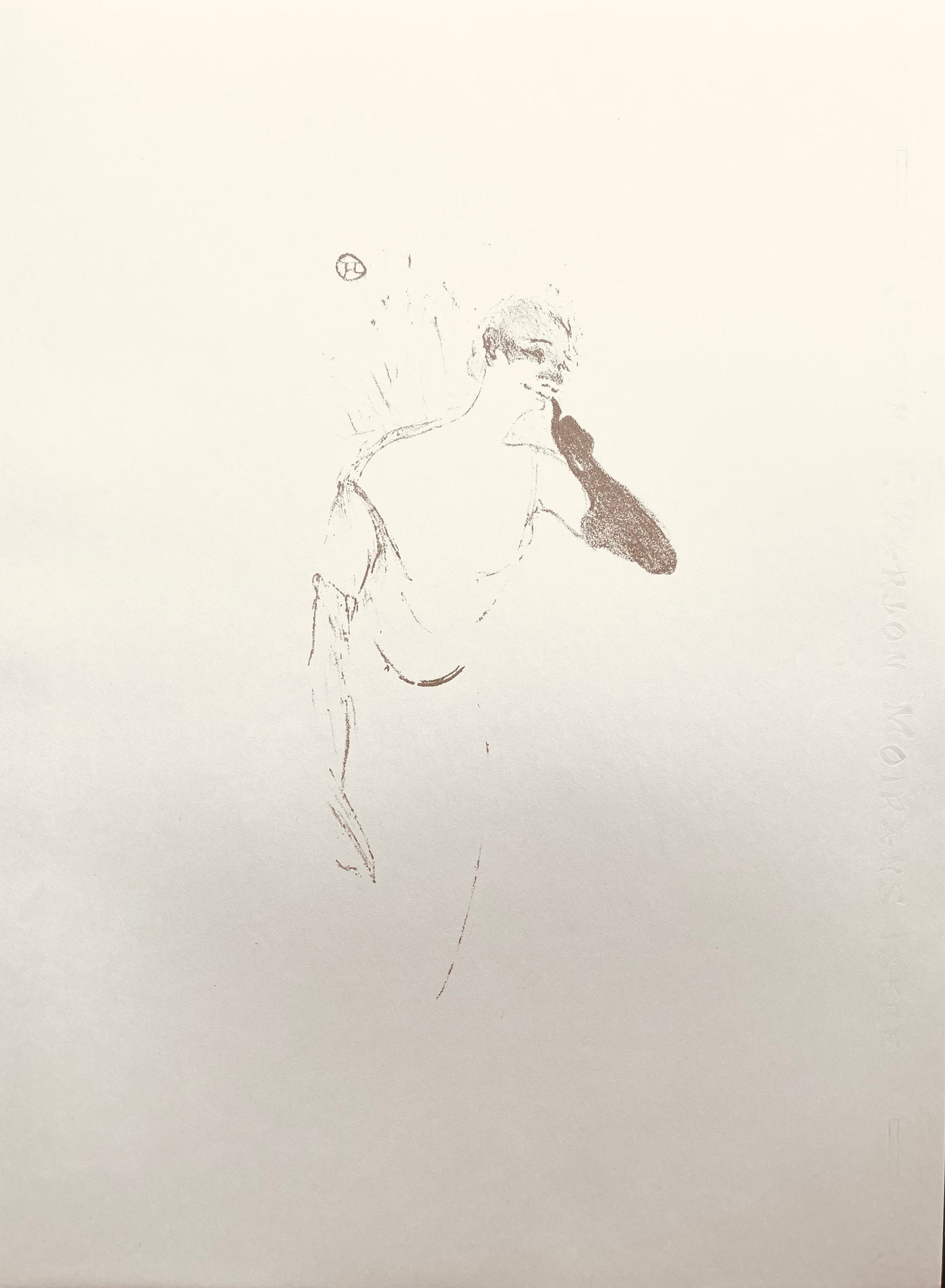Henri De Toulouse-Lautrec, Composition, Yvette Guilbert Vue Par Toulouse-Lautrec, Lithograph