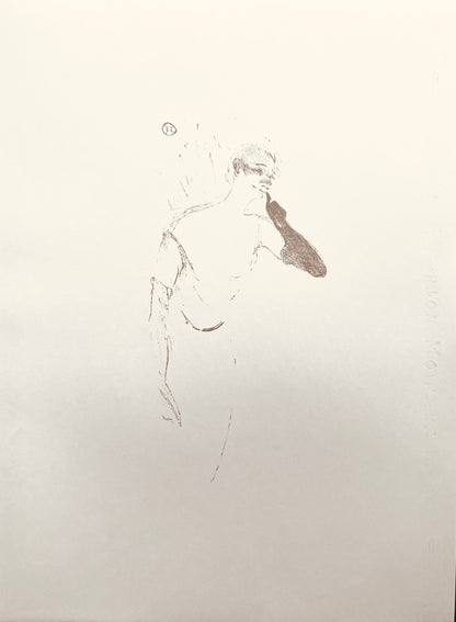 Henri De Toulouse-Lautrec, Composition, Yvette Guilbert Vue Par Toulouse-Lautrec, Lithograph