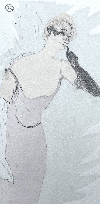 Henri De Toulouse-Lautrec, Composition, Yvette Guilbert Vue Par Toulouse-Lautrec, Lithograph