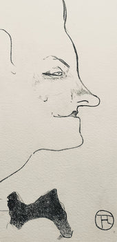 Henri De Toulouse-Lautrec, Composition, Yvette Guilbert Vue Par Toulouse-Lautrec, Lithograph