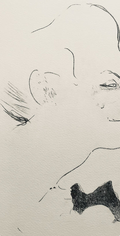 Henri De Toulouse-Lautrec, Composition, Yvette Guilbert Vue Par Toulouse-Lautrec, Lithograph