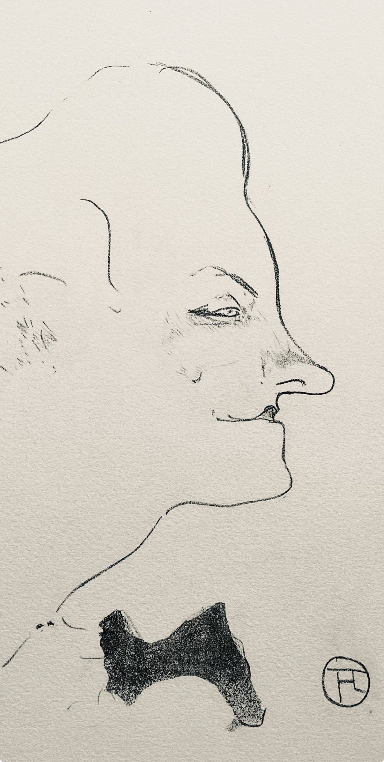 Henri De Toulouse-Lautrec, Composition, Yvette Guilbert Vue Par Toulouse-Lautrec, Lithograph