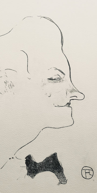 Henri De Toulouse-Lautrec, Composition, Yvette Guilbert Vue Par Toulouse-Lautrec, Lithograph