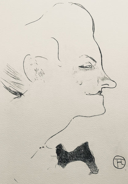 Henri De Toulouse-Lautrec, Composition, Yvette Guilbert Vue Par Toulouse-Lautrec, Lithograph