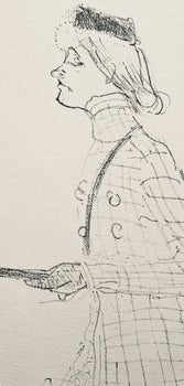 Henri De Toulouse-Lautrec, Composition, Yvette Guilbert Vue Par Toulouse-Lautrec, Lithograph