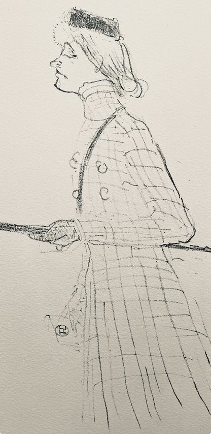 Henri De Toulouse-Lautrec, Composition, Yvette Guilbert Vue Par Toulouse-Lautrec, Lithograph