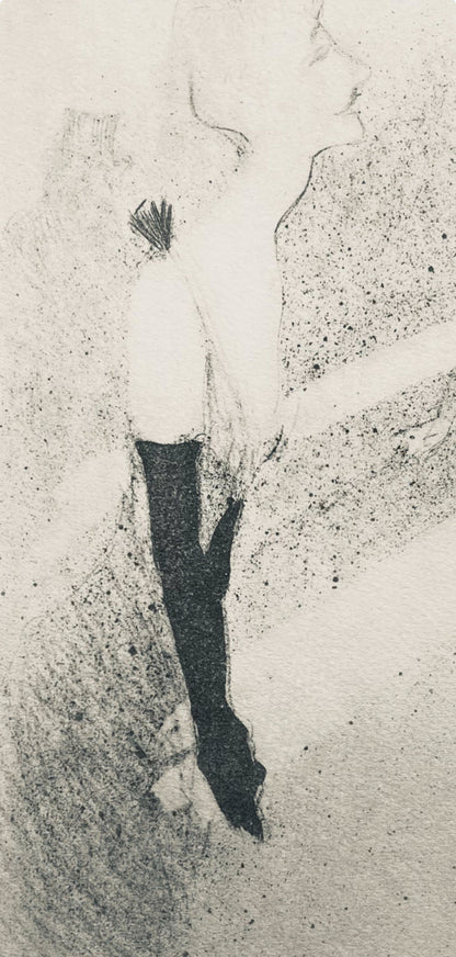 Henri De Toulouse-Lautrec, Composition, Yvette Guilbert Vue Par Toulouse-Lautrec, Lithograph